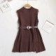 Vest Sweater Women White Shirts Knitted Vest Two-piece Set Vest Sweater Women White Shirts Knitted Vest Two-piece Set