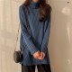 Turtleneck Women Colors Pullover Casual Loose Knit Long Sweaters Turtleneck Women Colors Pullover Casual Loose Knit Long Sweaters