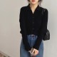 Casual Sweater V Neck Button Up Cardigan Loose Vintage Knitted Casual Sweater V Neck Button Up Cardigan Loose Vintage Knitted