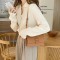 Casual Sweater V Neck Button Up Cardigan Loose Vintage Knitted