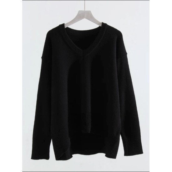 Knitted Sweater Pullovers Loose Casual Tops Jumpers Knitted Sweater Pullovers Loose Casual Tops Jumpers