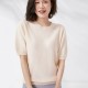 Short-sleeved O-neck Pullover T-shirt Knitted Base Sweater Short-sleeved O-neck Pullover T-shirt Knitted Base Sweater