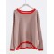 Long Sleeve Oversized Striped Tops Basic Loose Sweaters