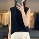 Cashmere Vest Pullover Indoor Sleeveless Sweater Cashmere Vest Pullover Indoor Sleeveless Sweater