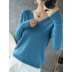 V-neck Knitted Pullovers Loose Bottoming Shirt Fashion Jumper Sweater V-neck Knitted Pullovers Loose Bottoming Shirt Fashion Jumper Sweater