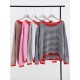 Long Sleeve Oversized Striped Tops Basic Loose Sweaters Long Sleeve Oversized Striped Tops Basic Loose Sweaters