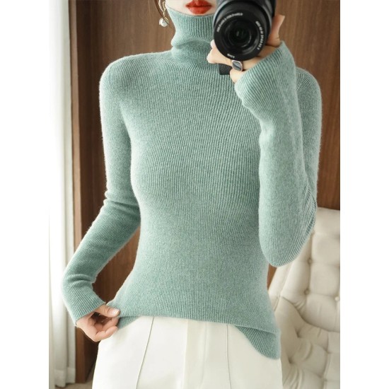 Women Sweater Turtleneck Slim Bottoming Shirt Pullovers Women Sweater Turtleneck Slim Bottoming Shirt Pullovers
