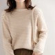 Women O-Neck Striped Sweater Harajuku Winter Retro Warm Tops Women O-Neck Striped Sweater Harajuku Winter Retro Warm Tops