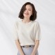 Short-sleeved O-neck Pullover T-shirt Knitted Base Sweater Short-sleeved O-neck Pullover T-shirt Knitted Base Sweater
