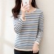 O-Neck Pullover Striped Casual Long-sleeved Knitted Sweater O-Neck Pullover Striped Casual Long-sleeved Knitted Sweater