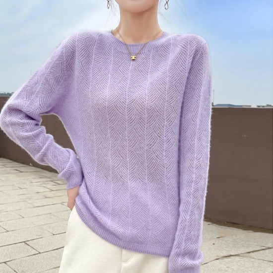 Autumn sweater women's O-neck pullover knit shirt top Autumn sweater women's O-neck pullover knit shirt top
