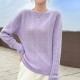 Autumn sweater women's O-neck pullover knit shirt top Autumn sweater women's O-neck pullover knit shirt top