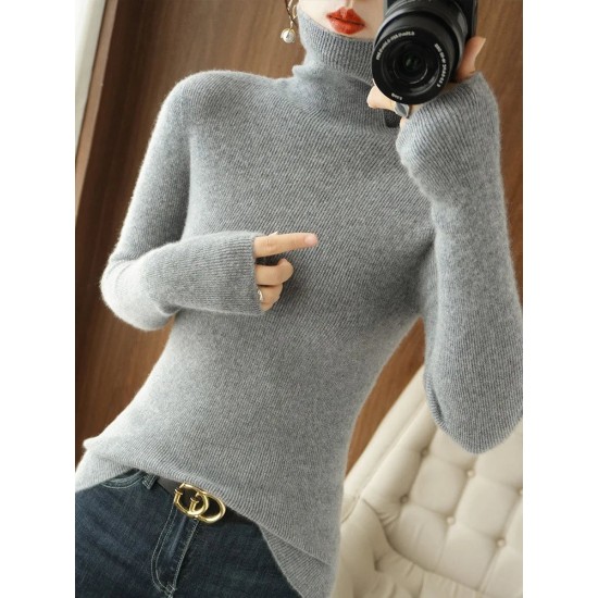 Women Sweater Turtleneck Slim Bottoming Shirt Pullovers Women Sweater Turtleneck Slim Bottoming Shirt Pullovers
