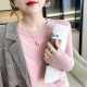 Sweater Solid O-neck Knitwear Korean Casual Pullovers Long Sleeve Sweater Solid O-neck Knitwear Korean Casual Pullovers Long Sleeve