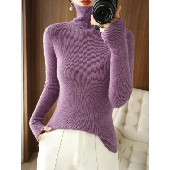 Women Sweater Turtleneck Slim Bottoming Shirt Pullovers Women Sweater Turtleneck Slim Bottoming Shirt Pullovers