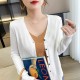 Cardigans Loose Solid Single Breasted V-neck Sweaters Fashion Cardigans Loose Solid Single Breasted V-neck Sweaters Fashion