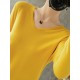V-neck Knitted Pullovers Loose Bottoming Shirt Fashion Jumper Sweater V-neck Knitted Pullovers Loose Bottoming Shirt Fashion Jumper Sweater