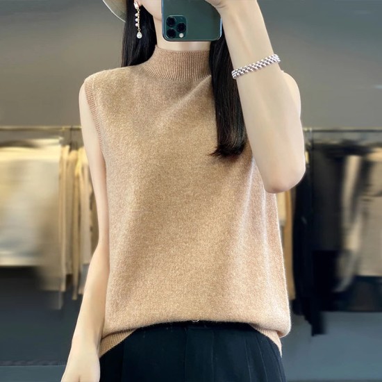 Cashmere Vest Pullover Indoor Sleeveless Sweater Cashmere Vest Pullover Indoor Sleeveless Sweater