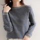 Women O-Neck Striped Sweater Harajuku Winter Retro Warm Tops Women O-Neck Striped Sweater Harajuku Winter Retro Warm Tops