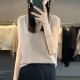 Cashmere Vest Pullover Indoor Sleeveless Sweater Cashmere Vest Pullover Indoor Sleeveless Sweater
