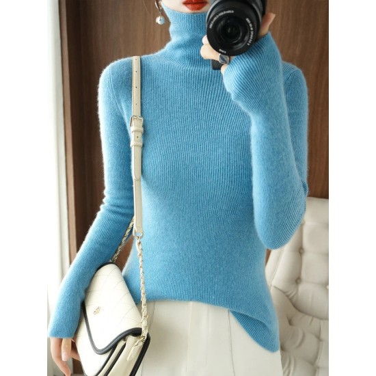 Women Sweater Turtleneck Slim Bottoming Shirt Pullovers Women Sweater Turtleneck Slim Bottoming Shirt Pullovers