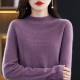 single-line hollow women's pullover O-neck sweater knitted solid color single-line hollow women's pullover O-neck sweater knitted solid color