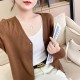 Cardigans Loose Solid Single Breasted V-neck Sweaters Fashion Cardigans Loose Solid Single Breasted V-neck Sweaters Fashion