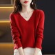 Women Sweater Long Sleeve Top Knitted Pullover V-Neck Fashion Women Sweater Long Sleeve Top Knitted Pullover V-Neck Fashion