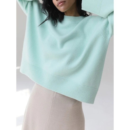 Oversized Sweaters Casual Autumn Warm Knit Women Jumper