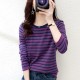 O-Neck Pullover Striped Casual Long-sleeved Knitted Sweater O-Neck Pullover Striped Casual Long-sleeved Knitted Sweater