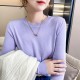 Sweater Solid O-neck Knitwear Korean Casual Pullovers Long Sleeve Sweater Solid O-neck Knitwear Korean Casual Pullovers Long Sleeve