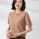 Short-sleeved O-neck Pullover T-shirt Knitted Base Sweater Short-sleeved O-neck Pullover T-shirt Knitted Base Sweater