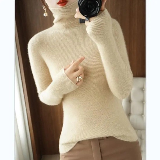 Women Sweater Turtleneck Slim Bottoming Shirt Pullovers Women Sweater Turtleneck Slim Bottoming Shirt Pullovers