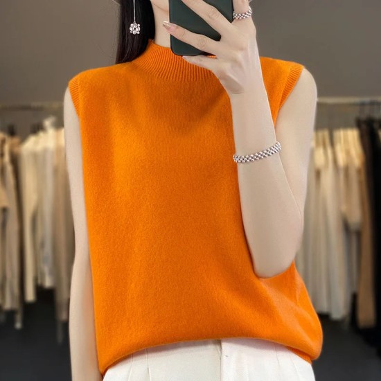 Cashmere Vest Pullover Indoor Sleeveless Sweater Cashmere Vest Pullover Indoor Sleeveless Sweater