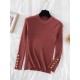 pullovers casual autumn button o-neck chic sweater pullovers casual autumn button o-neck chic sweater