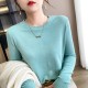 Sweater Solid O-neck Knitwear Korean Casual Pullovers Long Sleeve Sweater Solid O-neck Knitwear Korean Casual Pullovers Long Sleeve