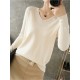 V-neck Knitted Pullovers Loose Bottoming Shirt Fashion Jumper Sweater V-neck Knitted Pullovers Loose Bottoming Shirt Fashion Jumper Sweater