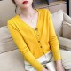 Cardigans Loose Solid Single Breasted V-neck Sweaters Fashion Cardigans Loose Solid Single Breasted V-neck Sweaters Fashion