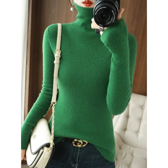Women Sweater Turtleneck Slim Bottoming Shirt Pullovers Women Sweater Turtleneck Slim Bottoming Shirt Pullovers