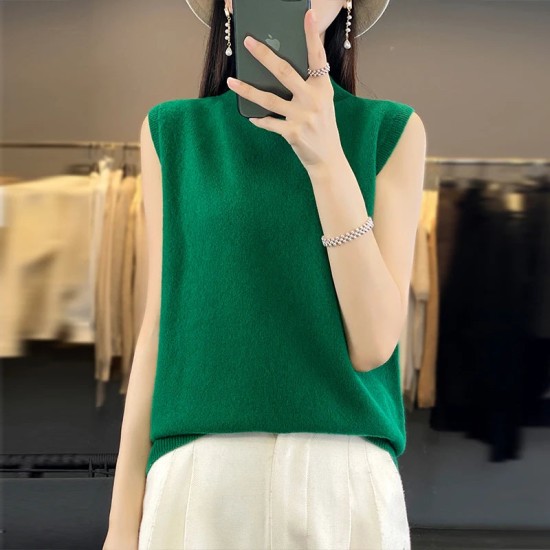 Cashmere Vest Pullover Indoor Sleeveless Sweater Cashmere Vest Pullover Indoor Sleeveless Sweater
