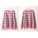 Women's Sweater Graphic Pullover O Neck Oversized Knit Tops Vintage Women's Sweater Graphic Pullover O Neck Oversized Knit Tops Vintage