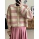Fashion Sweater Cardigan Knitted Striped Long Sleeve Casual Tops Fashion Sweater Cardigan Knitted Striped Long Sleeve Casual Tops