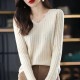 Women Sweater Long Sleeve Top Knitted Pullover V-Neck Fashion Women Sweater Long Sleeve Top Knitted Pullover V-Neck Fashion