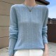 Autumn sweater women's O-neck pullover knit shirt top Autumn sweater women's O-neck pullover knit shirt top