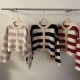 Fashion Sweater Cardigan Knitted Striped Long Sleeve Casual Tops Fashion Sweater Cardigan Knitted Striped Long Sleeve Casual Tops