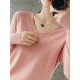 V-neck Knitted Pullovers Loose Bottoming Shirt Fashion Jumper Sweater V-neck Knitted Pullovers Loose Bottoming Shirt Fashion Jumper Sweater