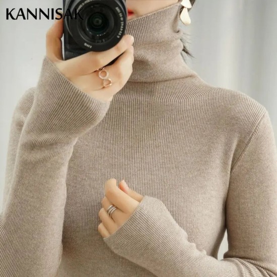 Women Sweater Turtleneck Slim Bottoming Shirt Pullovers Women Sweater Turtleneck Slim Bottoming Shirt Pullovers