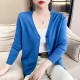 Cardigans Loose Solid Single Breasted V-neck Sweaters Fashion Cardigans Loose Solid Single Breasted V-neck Sweaters Fashion