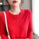 Sweater Solid O-neck Knitwear Korean Casual Pullovers Long Sleeve Sweater Solid O-neck Knitwear Korean Casual Pullovers Long Sleeve