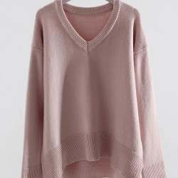 Knitted Sweater Pullovers Loose Casual Tops Jumpers